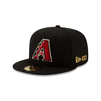 Black Arizona Diamondbacks Hat - New Era MLB Team Color 59FIFTY Fitted Caps USA6354781